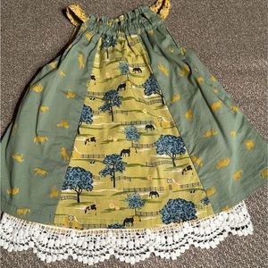 Matilda Jane girls size 6-12 months FARM dress